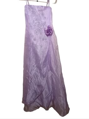 Y2K Lilac Prom Dress Size 18 XS/S Women Fairycore Flower Formal Party Dress NWT